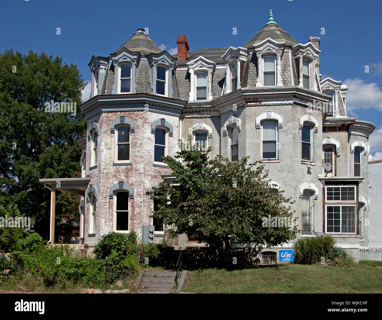Historischen viktorianischen Architektur an LeDroit Park, ein Viertel in NW, Washington, D.C Stockfoto