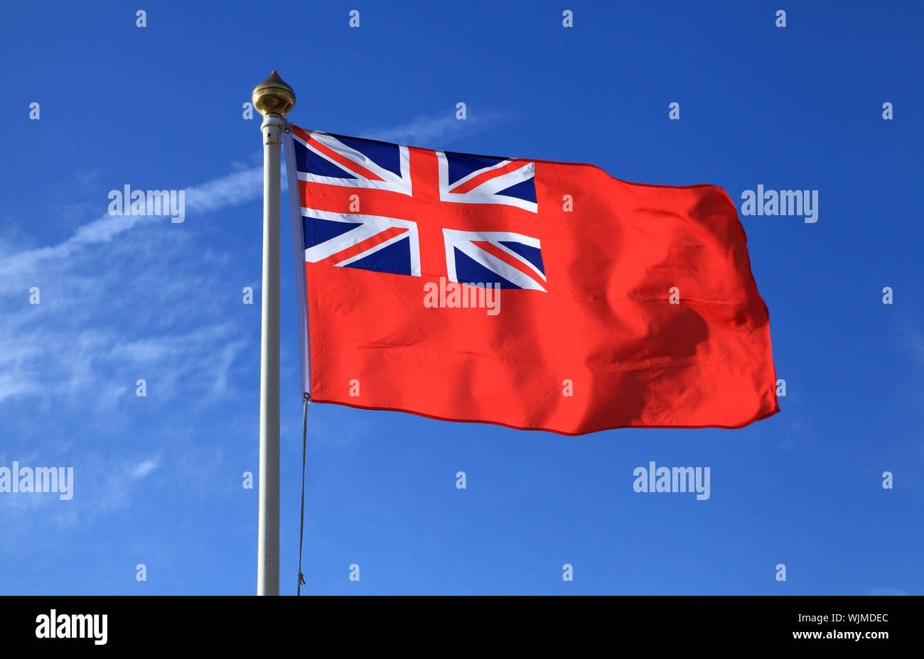 Red Ensign, Flagge, Großbritannien, UK, Versand, Rot Duster, Handelsmarine, Fahnen Stockfoto