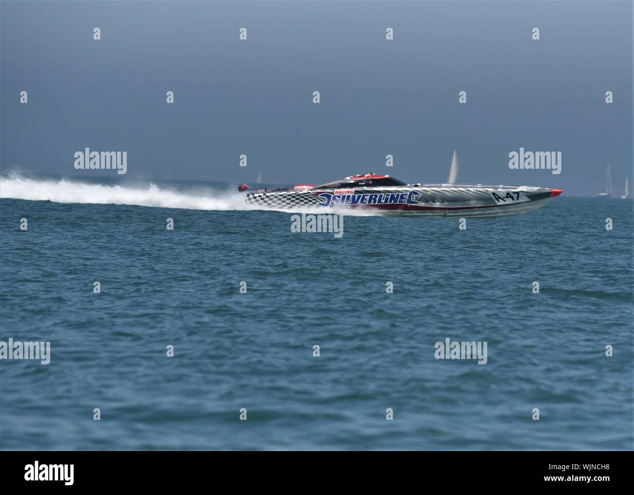 Offshore Power Boat Rennen Stockfoto