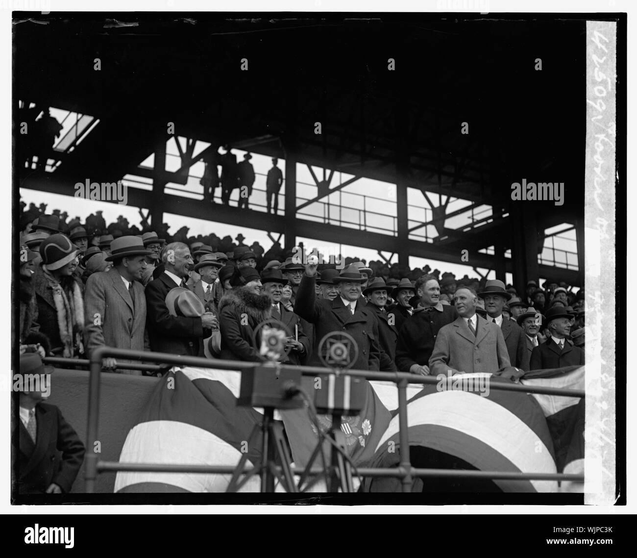Hoover, öffnung Spiel, 1929, 4/17/29. Stockfoto