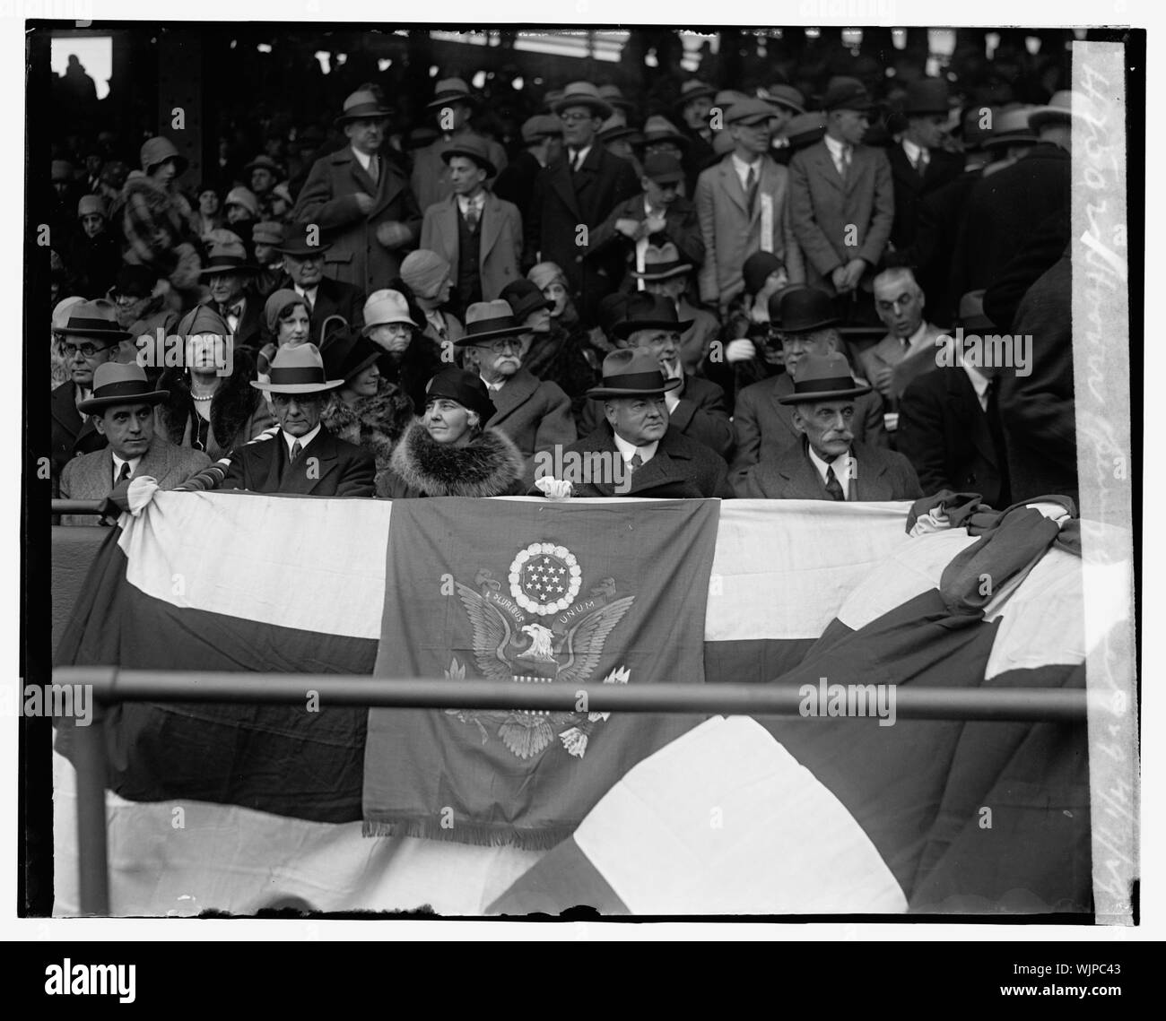 Hoover, öffnung Spiel, 1929, 4/17/29. Stockfoto