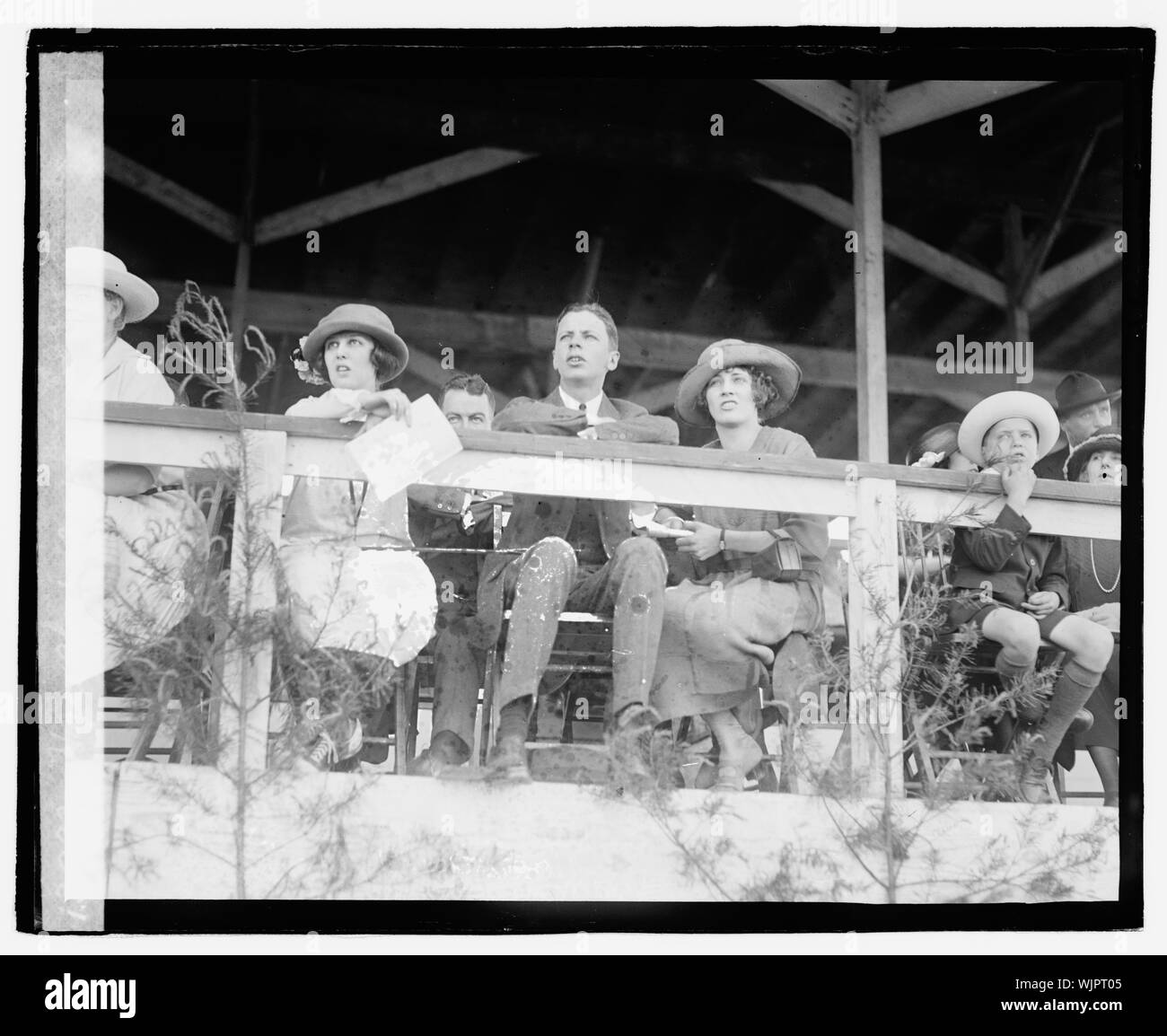 Horse Show, 1921, Miss Eleanor Davis, Josephine, Virginia Gelden Duforse? Stockfoto