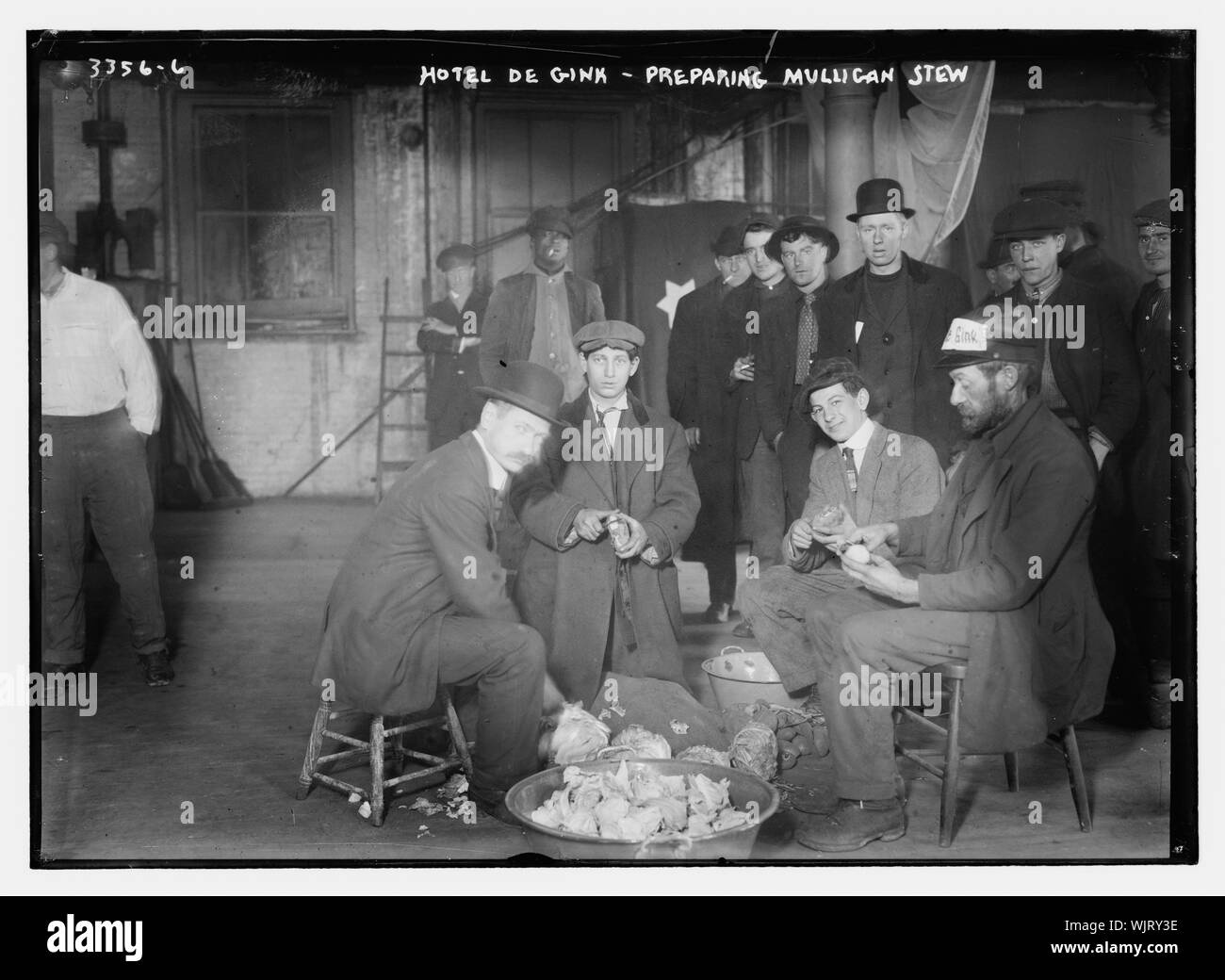 Hotel de Gink--Vorbereitung Mulligan Eintopf Stockfoto