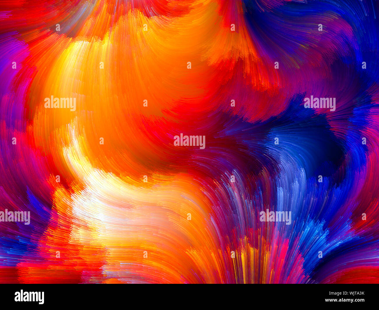 Farben In Bloom Serie. Zusammensetzung der Fraktale Farbe Texturen zum Thema Phantasie, Kreativität und design Stockfoto