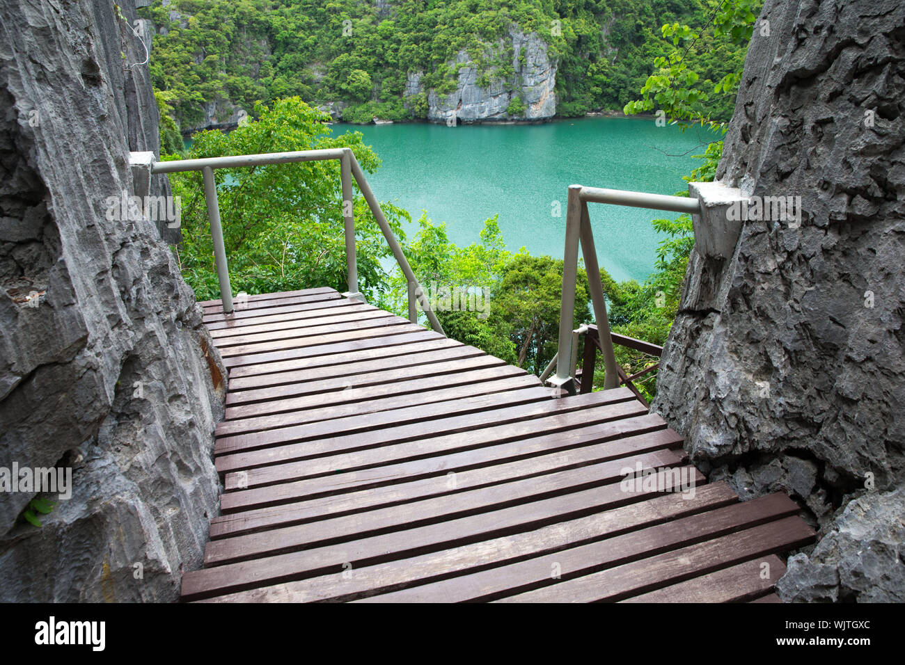 Die Lagune genannt "Talay Nai' im Moo Koh Ang Tong National Park Stockfoto