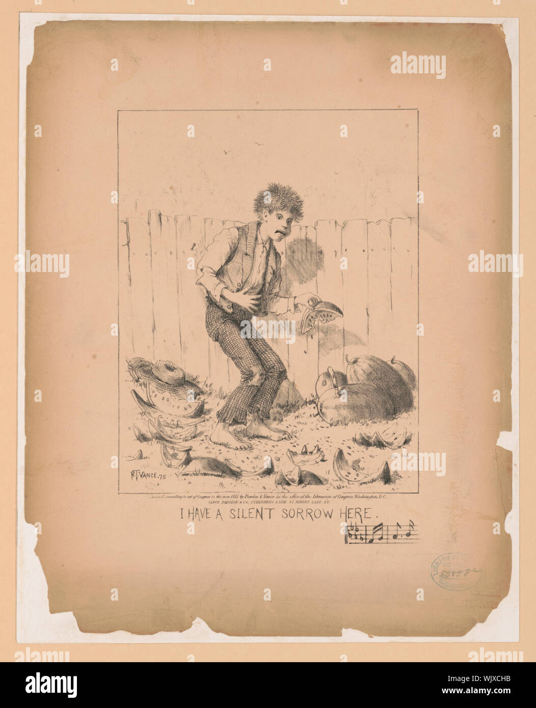 Ich habe eine leise Trauer hier Stockfoto