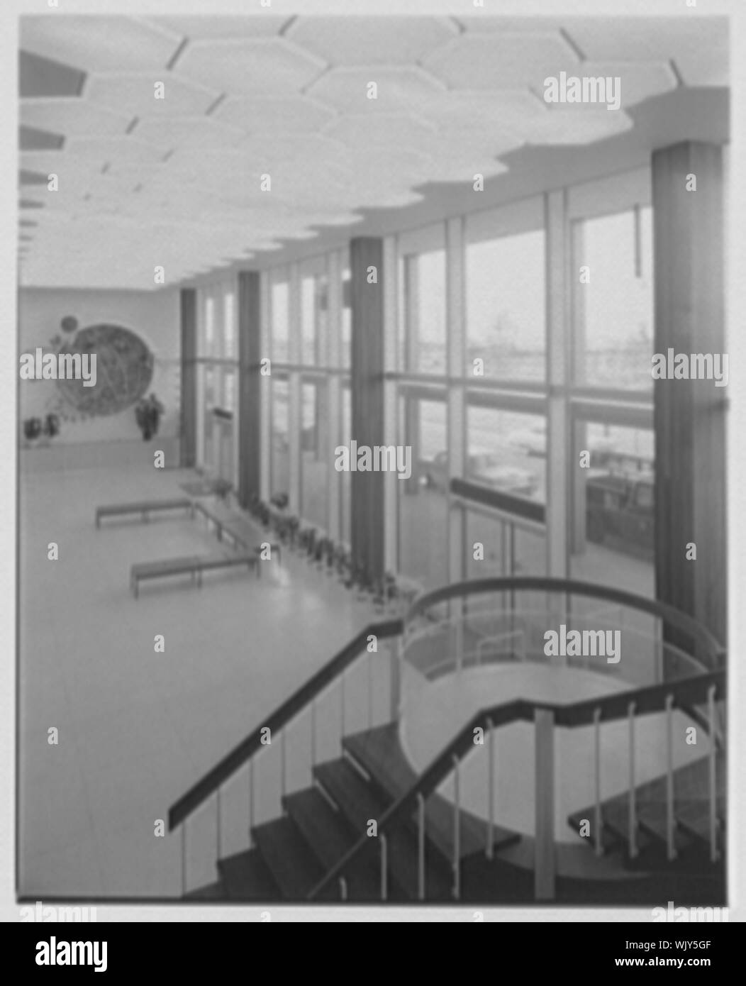 Idlewild Airport Ankunftshalle. Stockfoto