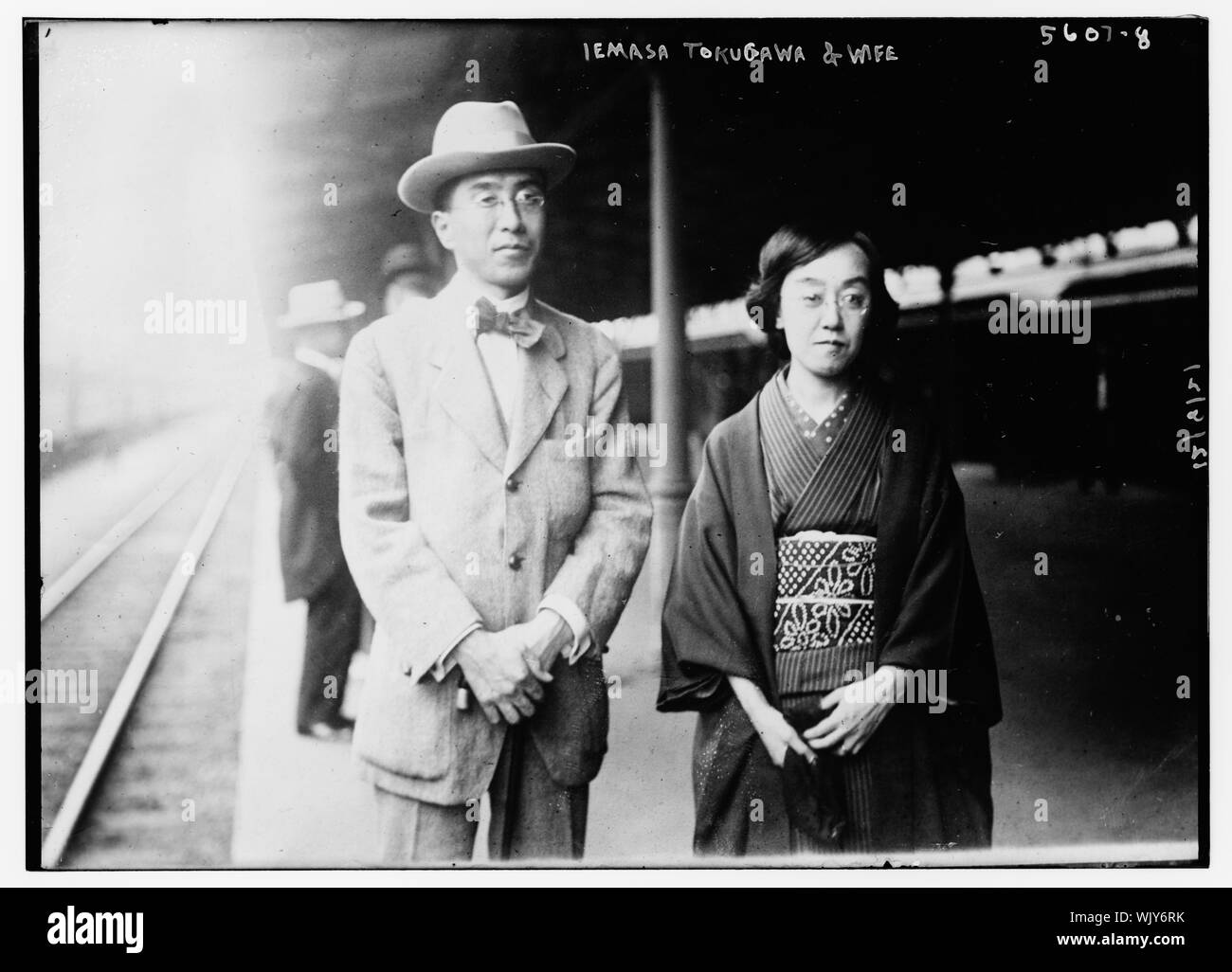 Iemasa Tokugawa und Frau Stockfoto