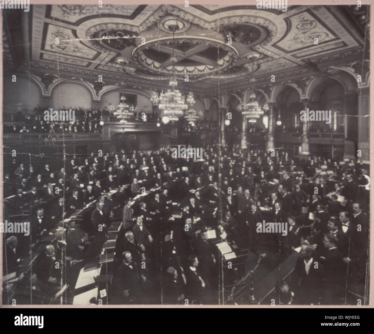 Illinois Haus der Vertreter in einer Sitzung, 40 Generalversammlung, 4. Mai 1897 Stockfoto