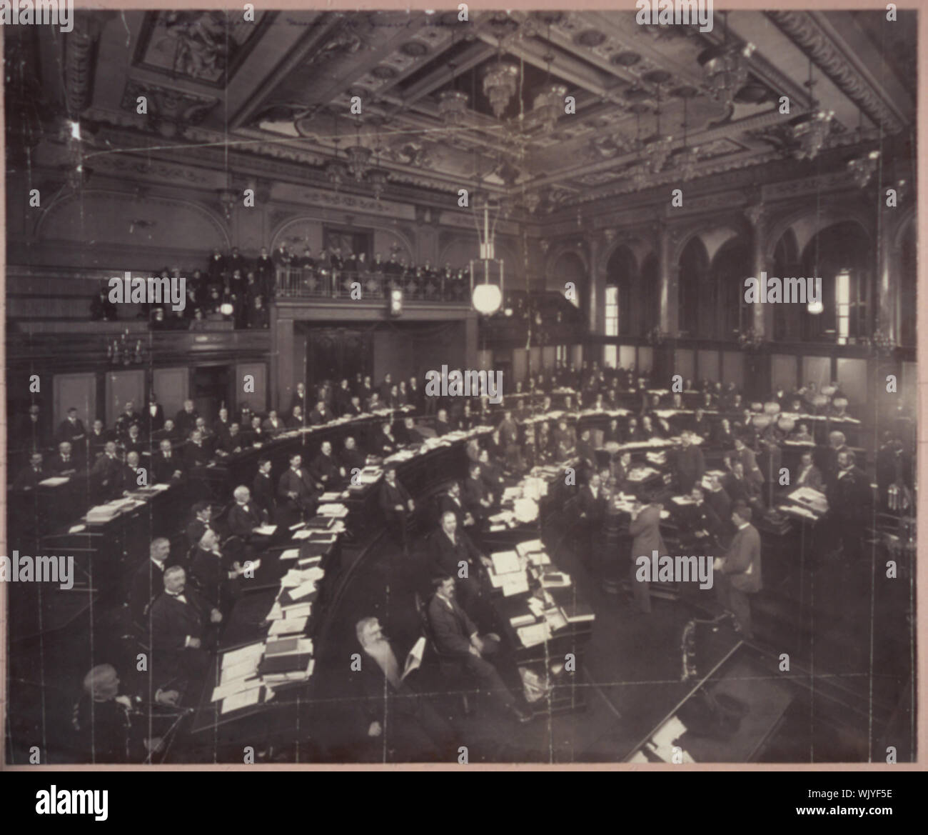 Illinois Senat in der Sitzung, 40 Generalversammlung, 6. Mai 1897 Stockfoto