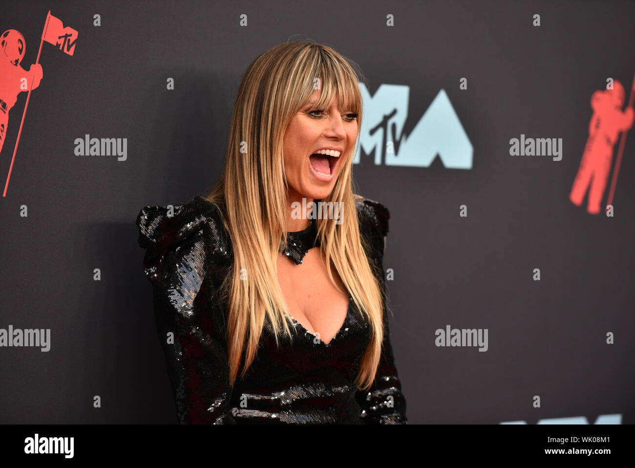 Heidi Klum besucht die 2019 MTV Video Music Awards im Prudential Center am 26. August 2019 in Newark, New Jersey. Stockfoto