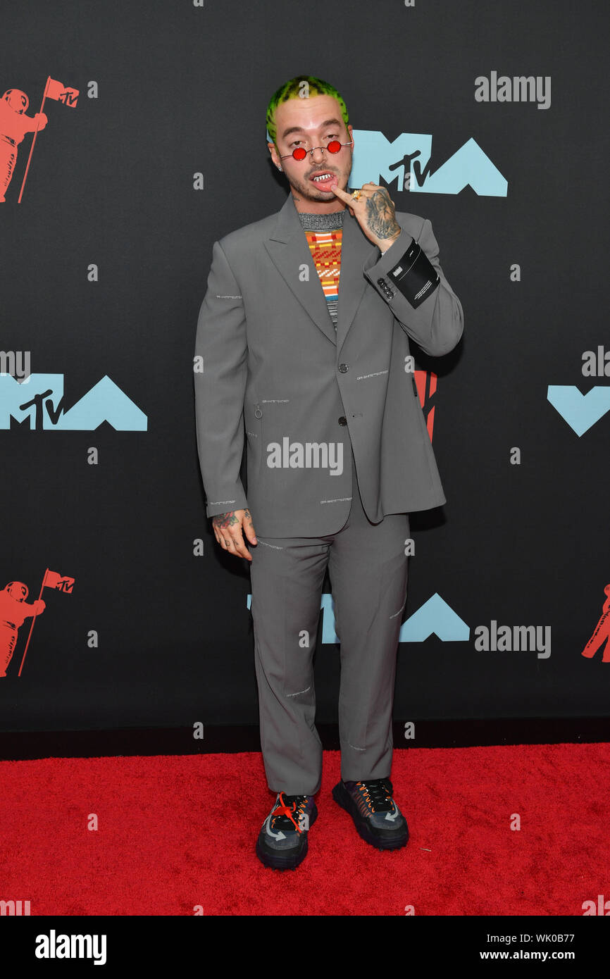 J Balvin besucht die 2019 MTV Video Music Awards im Prudential Center am 26. August 2019 in Newark, New Jersey. Stockfoto