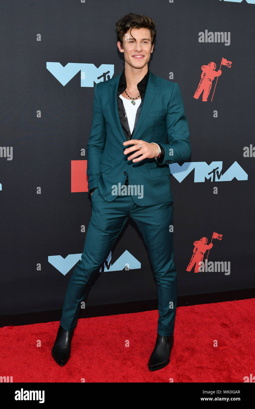 Shawn Mendes besucht die 2019 MTV Video Music Awards im Prudential Center am 26. August 2019 in Newark, New Jersey. Stockfoto