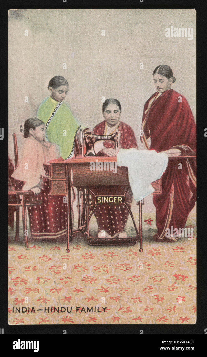 Indien - Hindu Familie Stockfoto
