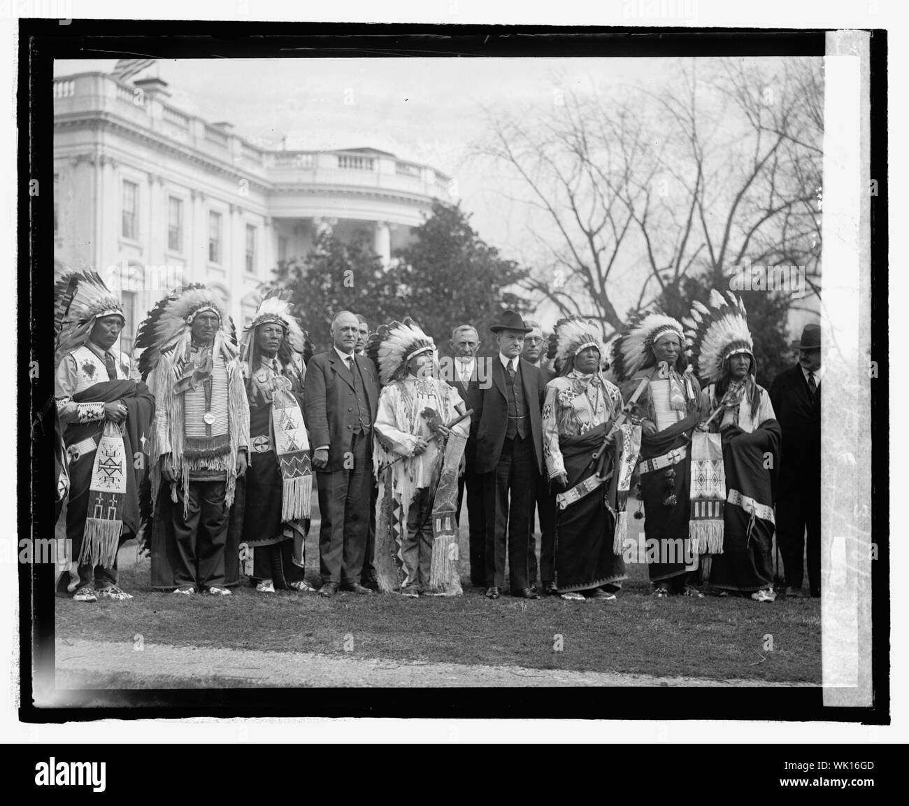 Indische Republikanischen Club von Rosebud Reservation, S.D., 3/10/25. Stockfoto