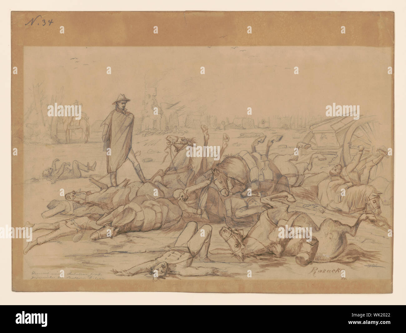 Innerhalb der Konföderierten Befestigungen nach der Schlacht bei Resaca, Georgien, Mai 1864/08.30 Stockfoto