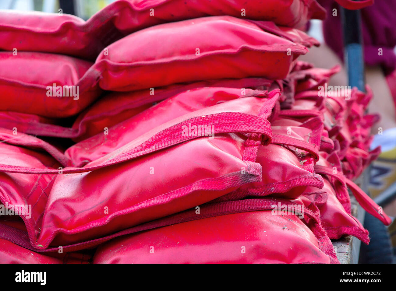 Sandsack Stockfoto