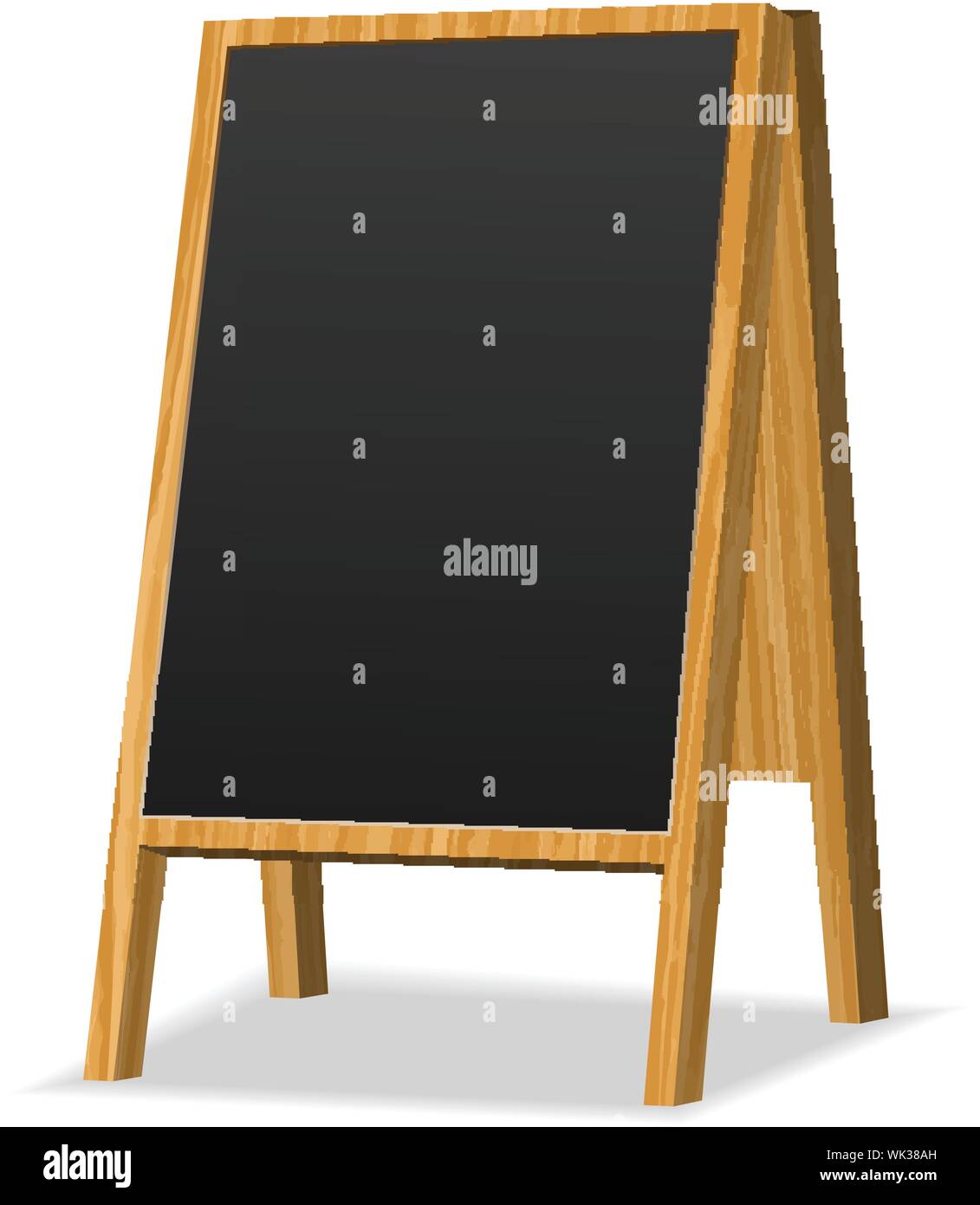 Werbung stehen auf einem weißen Hintergrund. Vector Illustration. Stock Vektor