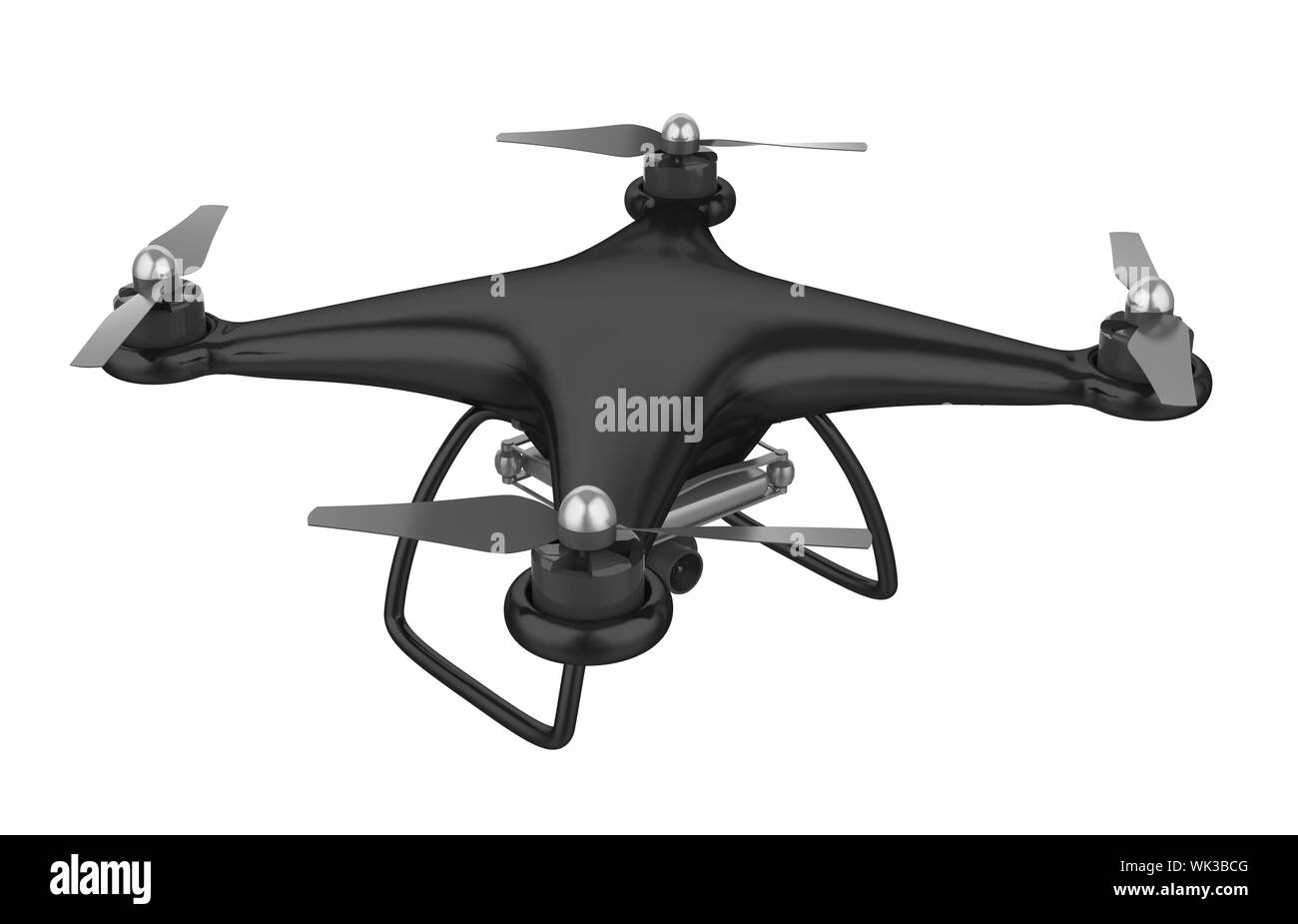 Drone Quadcopter isoliert Stockfoto