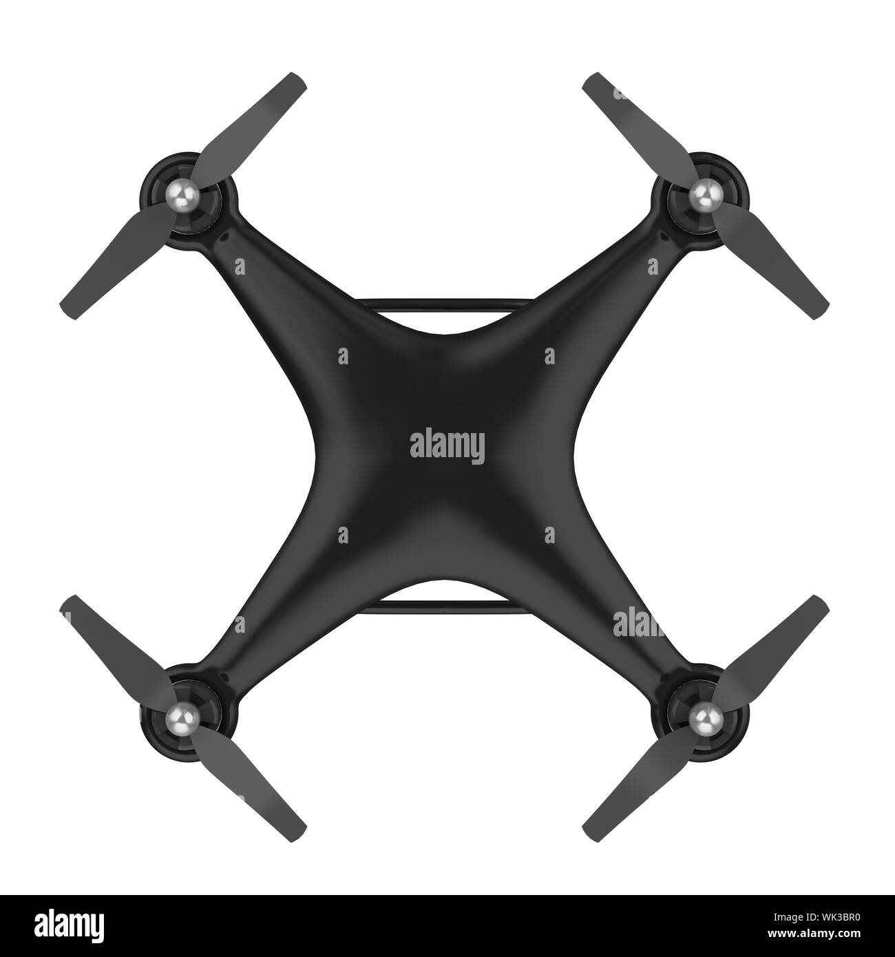 Drone Quadcopter isoliert Stockfoto
