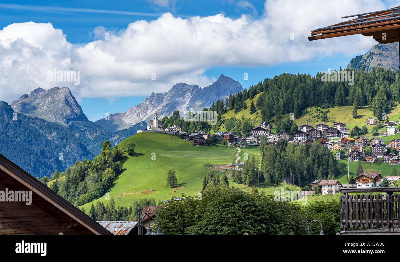 Dolomites, town of Selva di Cadore, Veneto, Italy Stockfoto