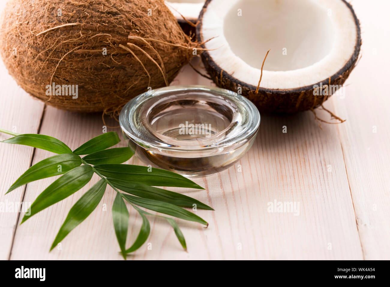 Kokosnuss und Kokoswasser Stockfoto