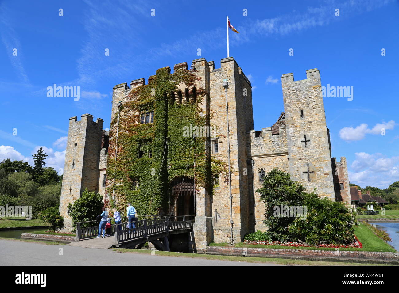 Außerdem befinden sich das Hever Castle, Hever, Edenbridge, Kent, England, Großbritannien, USA, UK, Europa Stockfoto