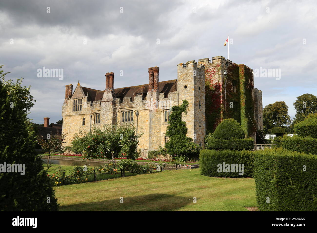 Außerdem befinden sich das Hever Castle, Edenbridge, Kent, England, Großbritannien, USA, UK, Europa Stockfoto