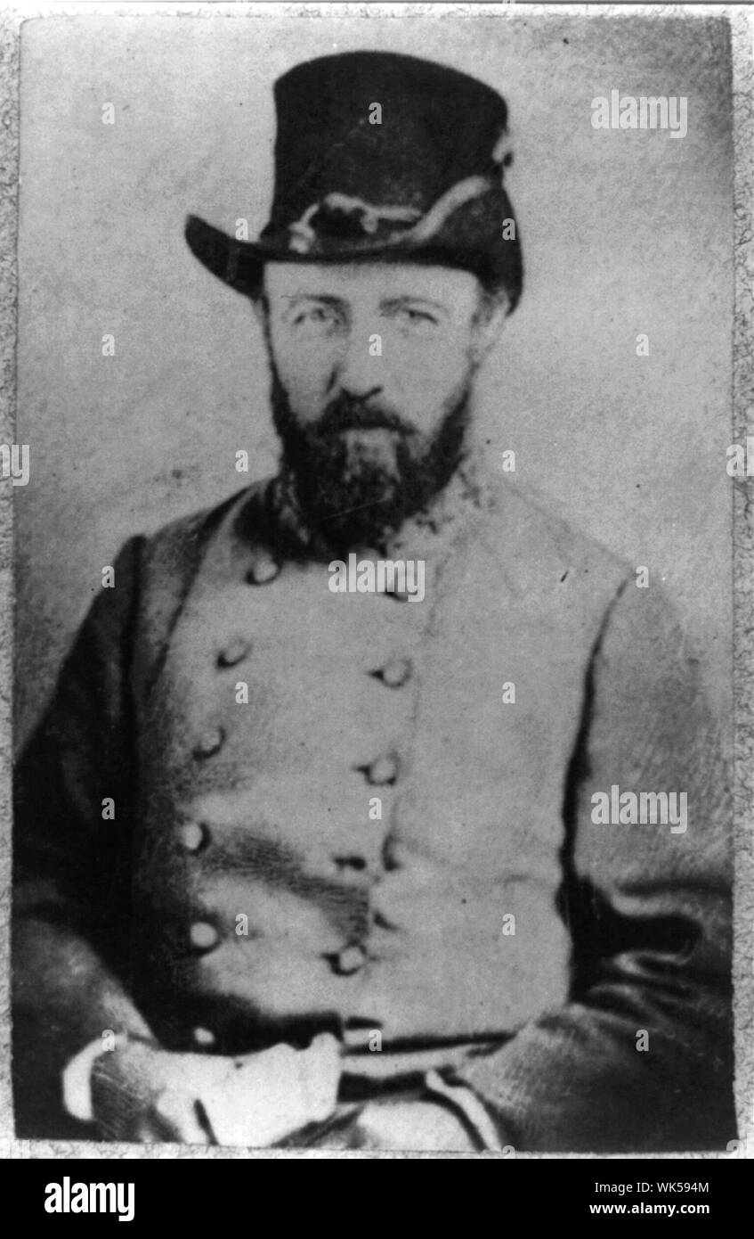 Isham W. Garott, 1816-1863 Abstract: die Hälfte lgth., Blick leicht nach links; tragen einheitliche und Hut. CSA allgemein. Stockfoto