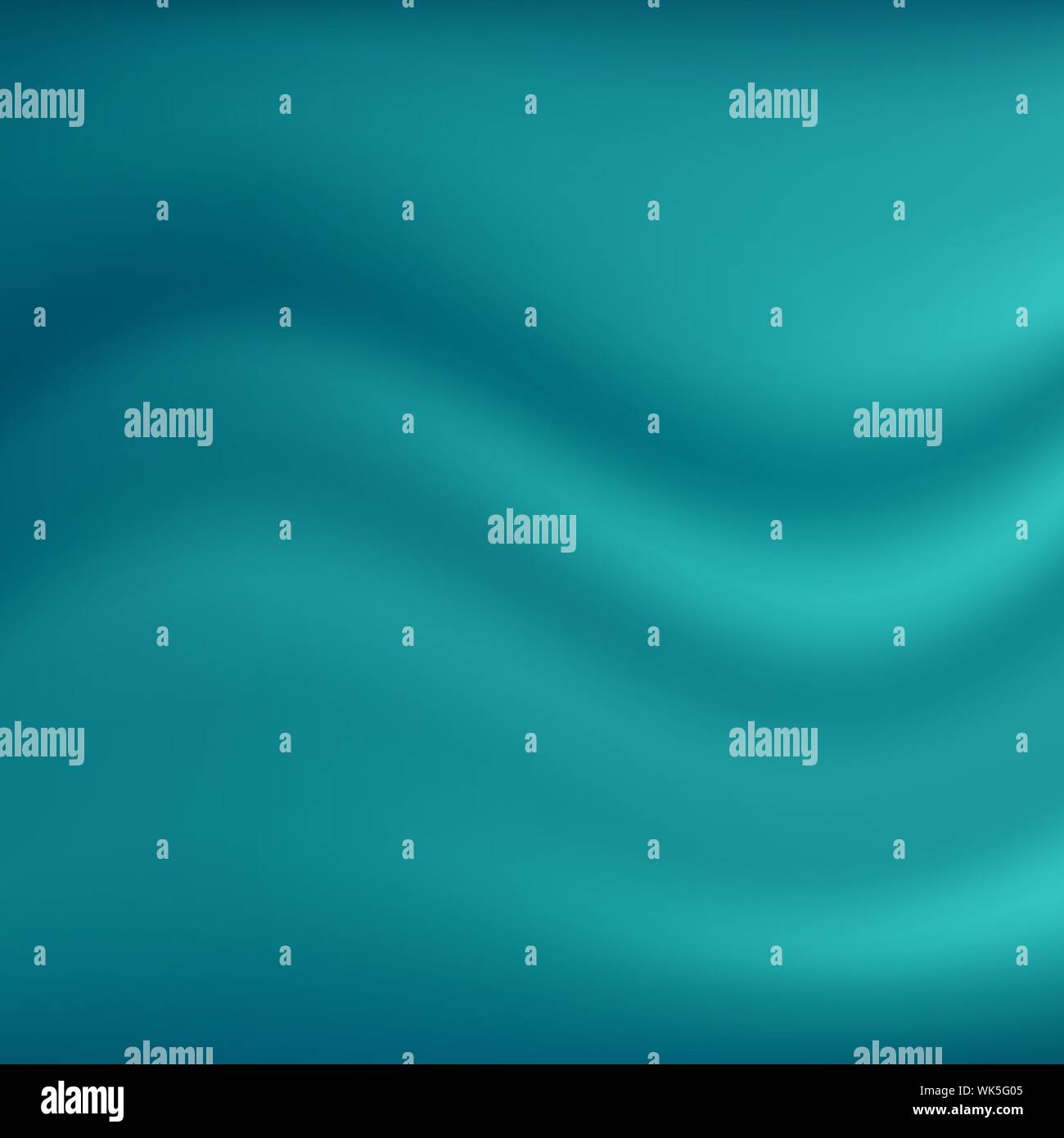 Glatt elegante Seide oder Satin luxus Tuch, Stoff blau türkis wave Hintergrund und Textur mit Platz für Ihren Text. Vector Illustration. Stock Vektor