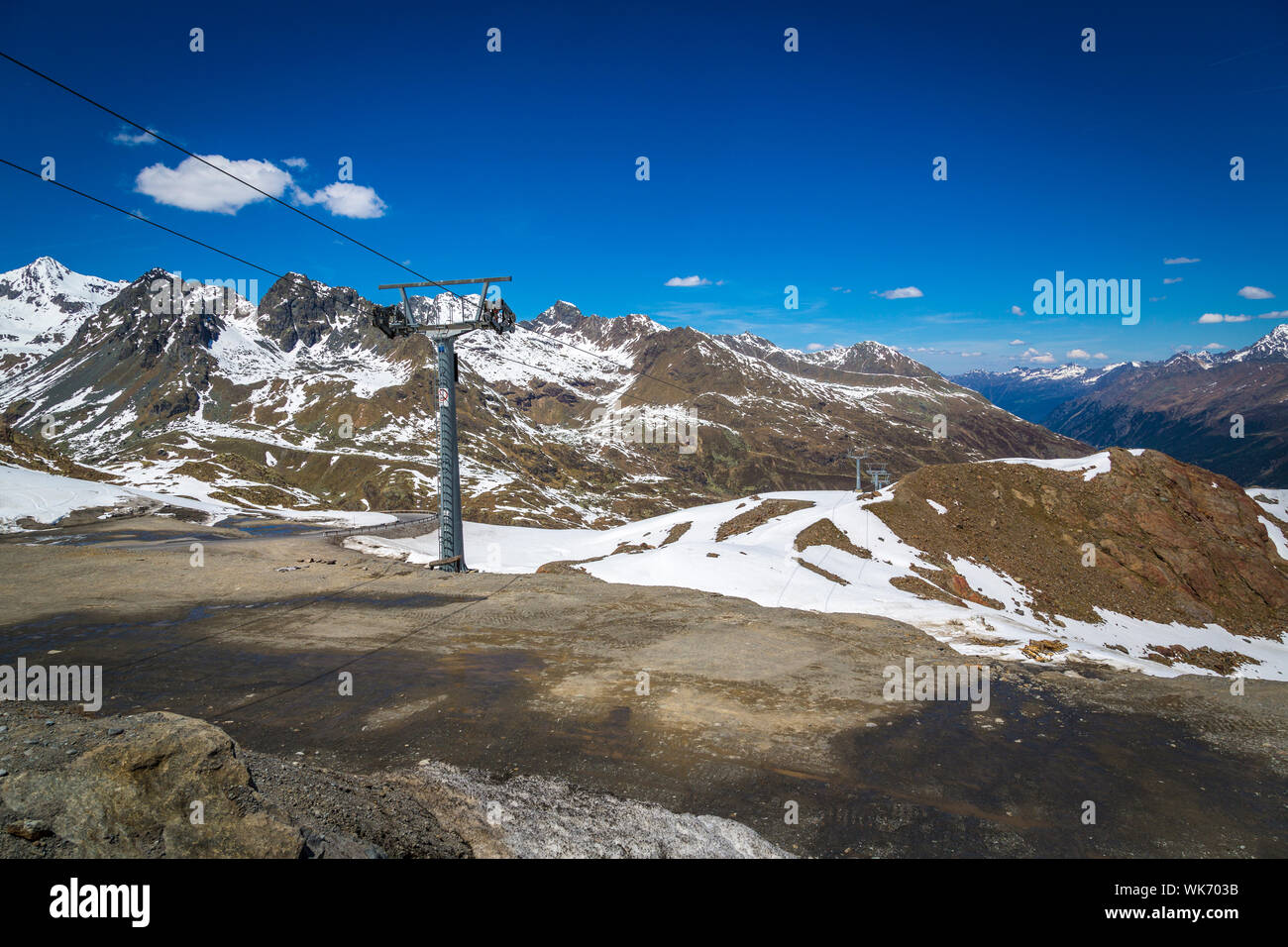 Spektakuläre Kaunertaler Gletscherstraße, Tirol Stockfoto