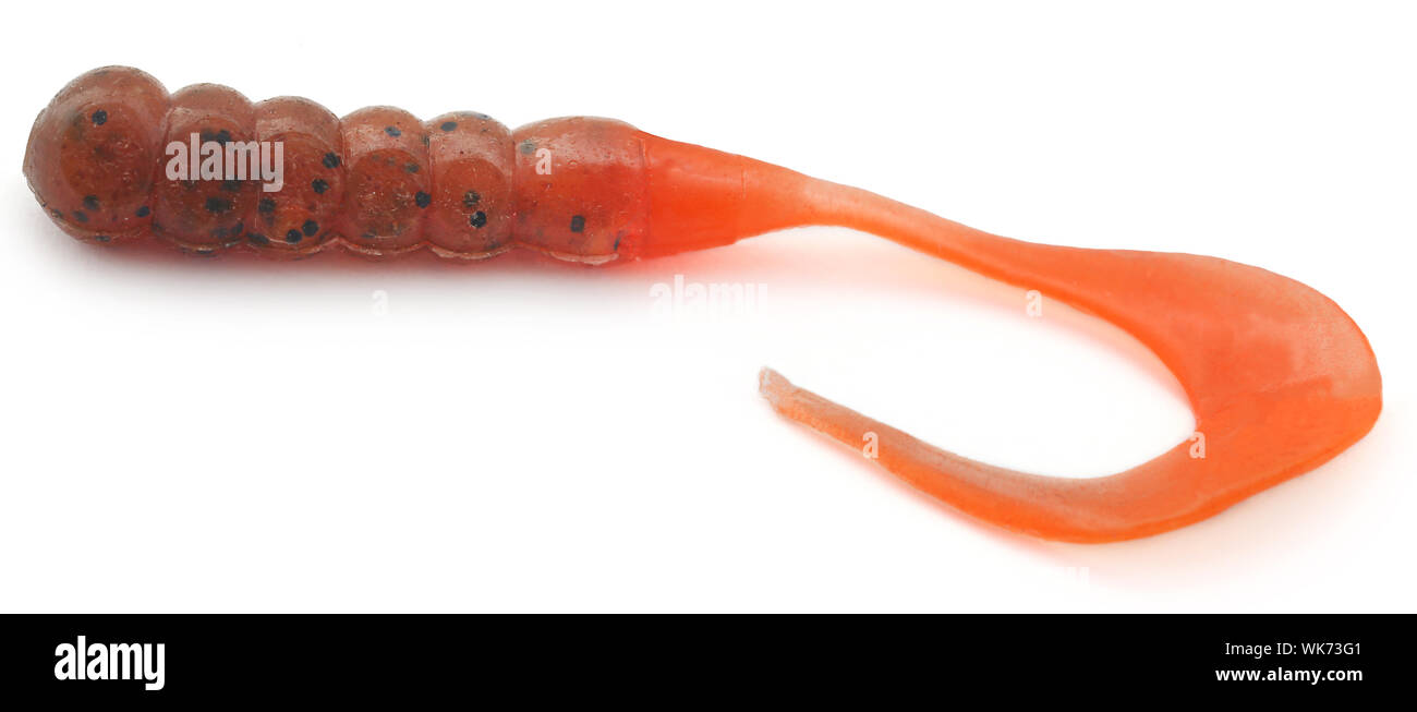 Silicon Aufsatz Wurm als künstliche Köder für den Fischfang Stockfoto