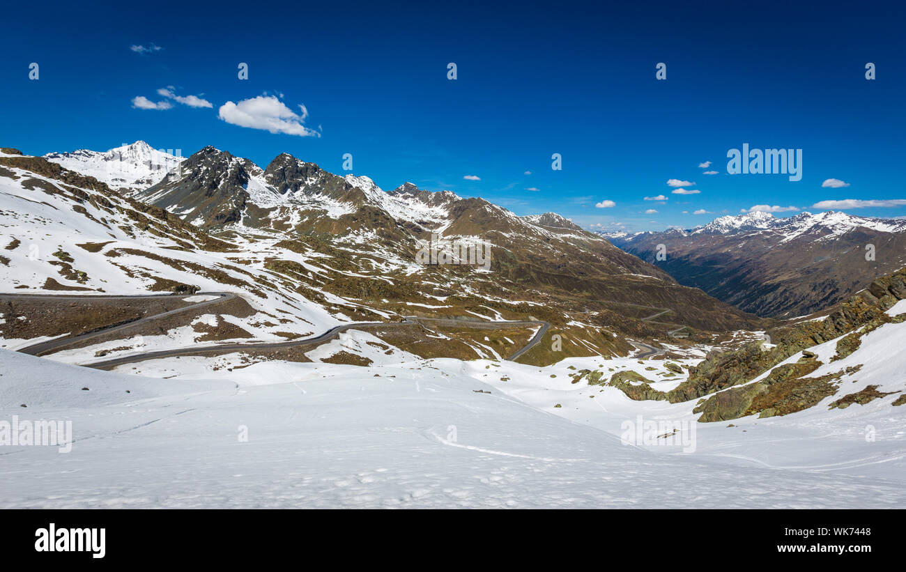 Spektakuläre Kaunertaler Gletscherstraße, Tirol Stockfoto