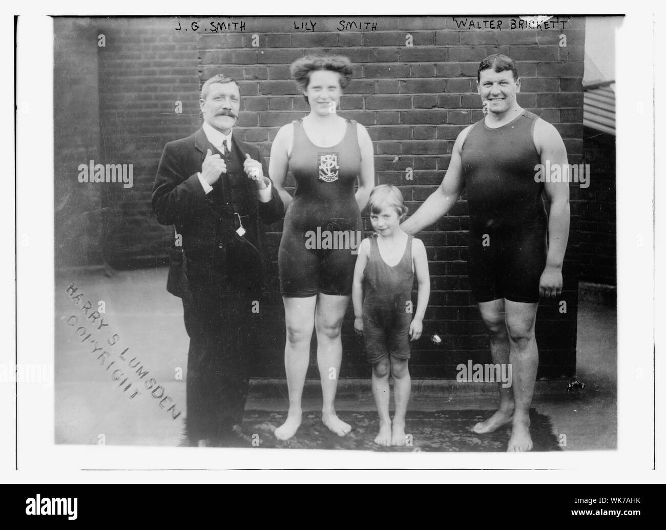 J.g. Smith, Lily Smith, Walter Brickett Stockfoto