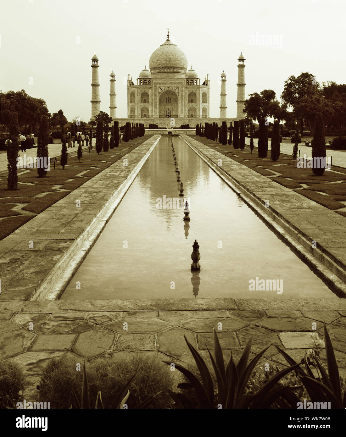Taj Mahal sepia Stockfoto