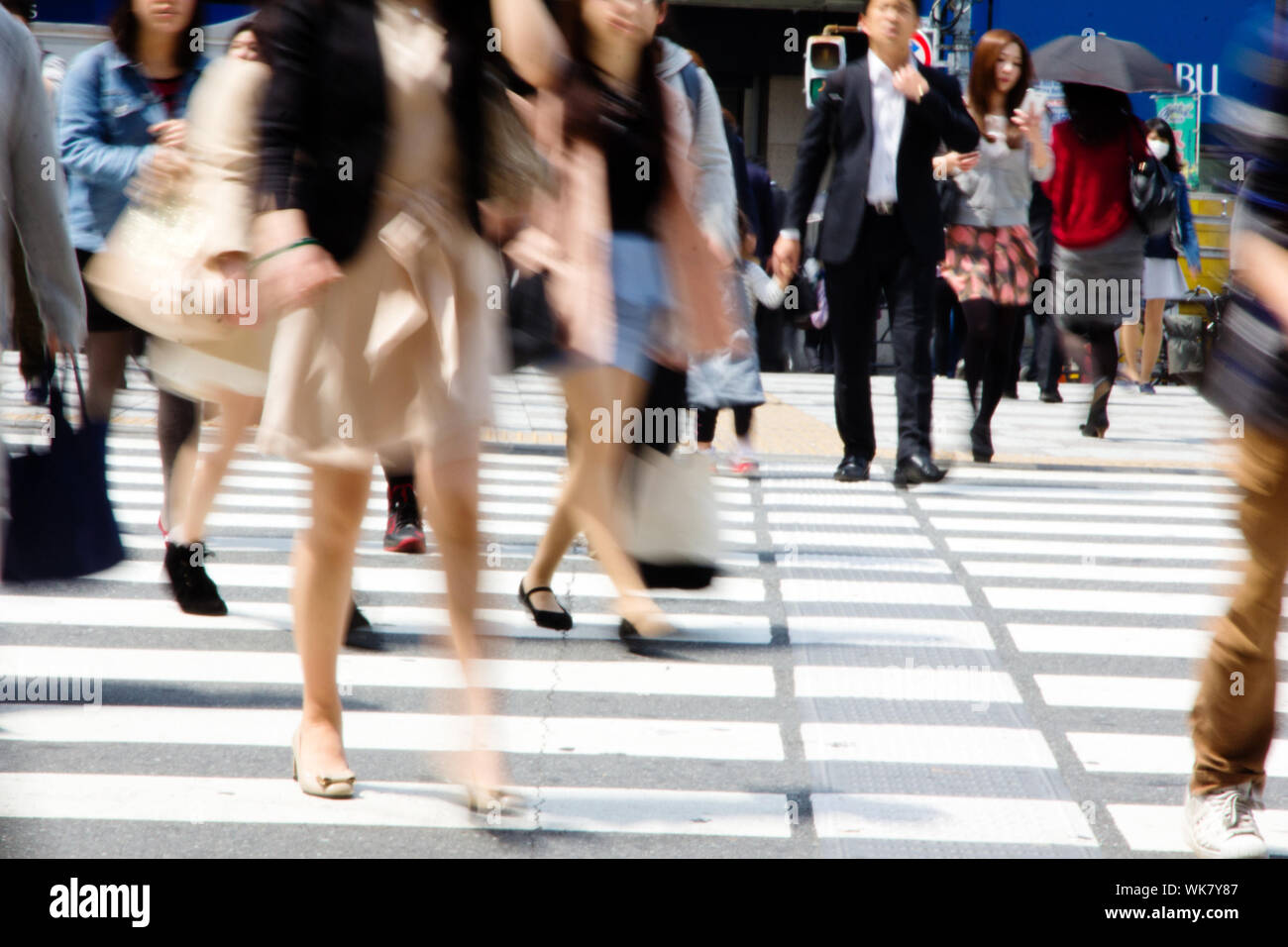Tokyo City Pendler Stockfoto