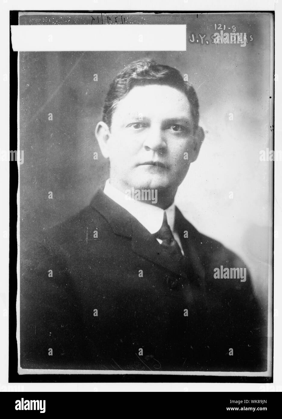 J.Y. Sanders, Gouverneur von Louisiana, portraitbüste Stockfoto