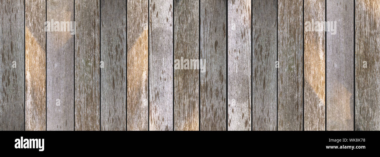 Holz Hintergrund, Textur. Holzbrett Bretter Boden oder Wand Material, Banner. Vertikale Streifen, natürliche Farben Stockfoto