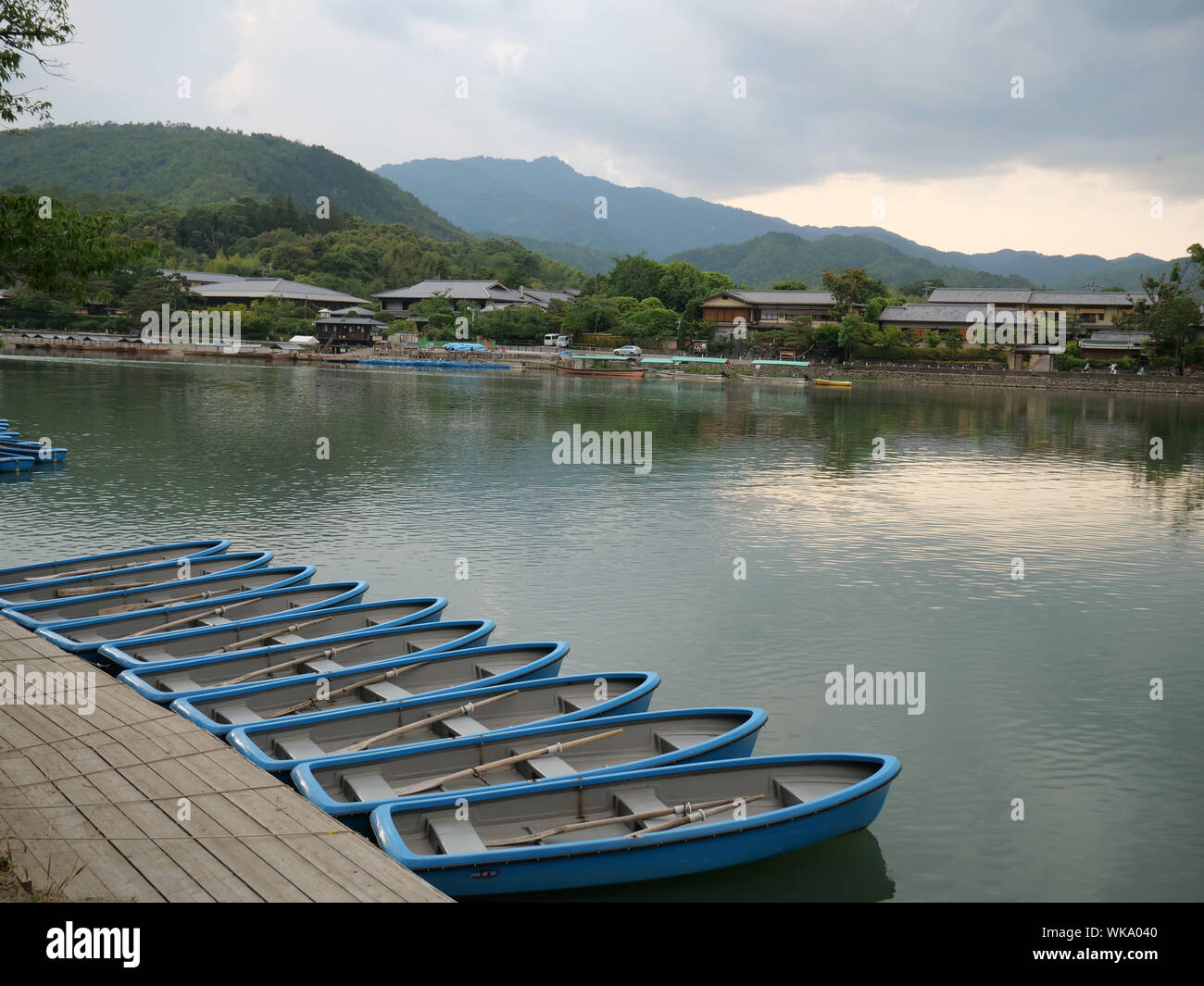 JAPAN - Foto von Sean Sprague Arashiyama, Kyoto. Hozu-gawa River. Stockfoto