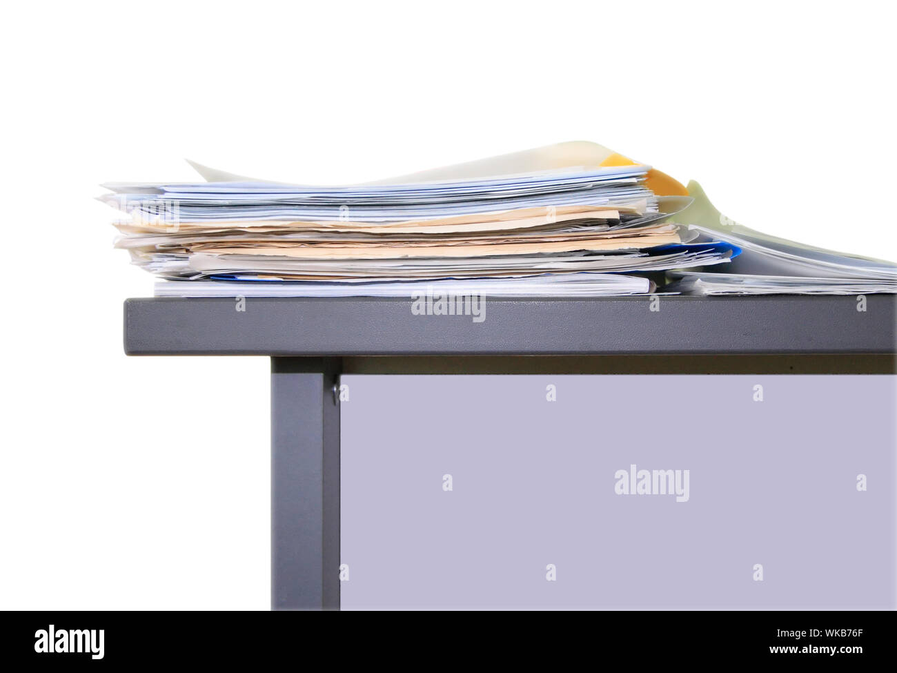 Büro-, Papiere auf dem Tisch Stockfoto