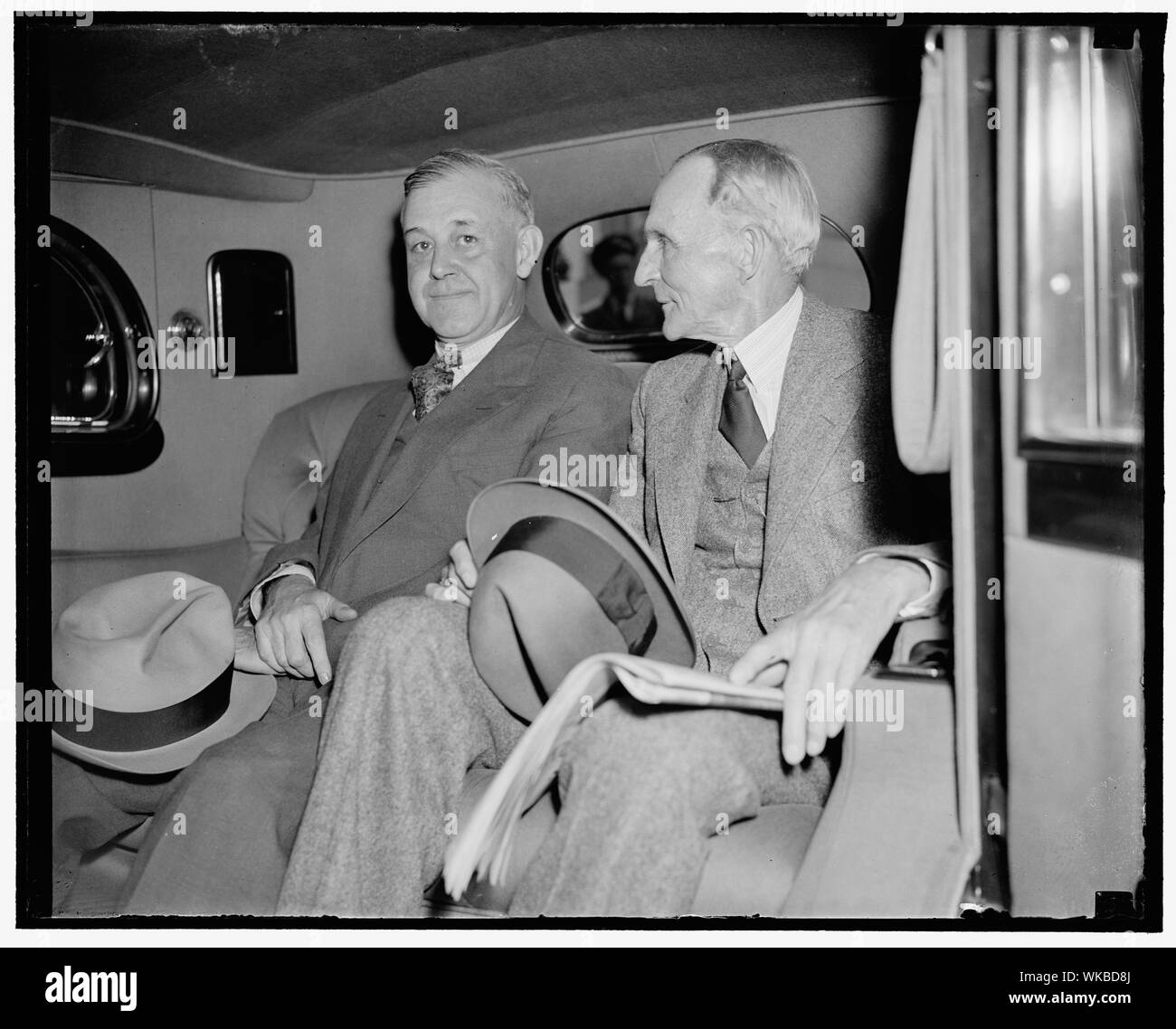 Jay G. Hayden, Detroit newspaperman & Henry Ford im White House, 4/28/38 Stockfoto
