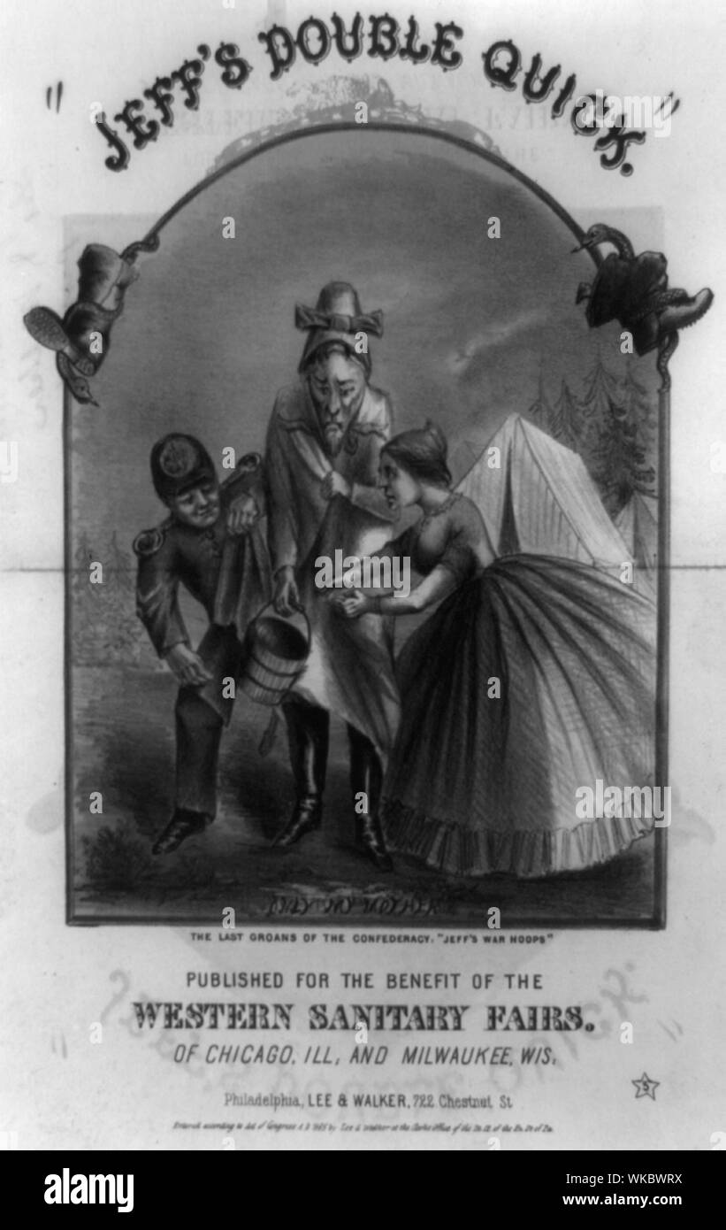 Jeff ist doppelt schnell. Die letzten Worte der Konföderation: Jeff's Krieg Hoops Stockfoto