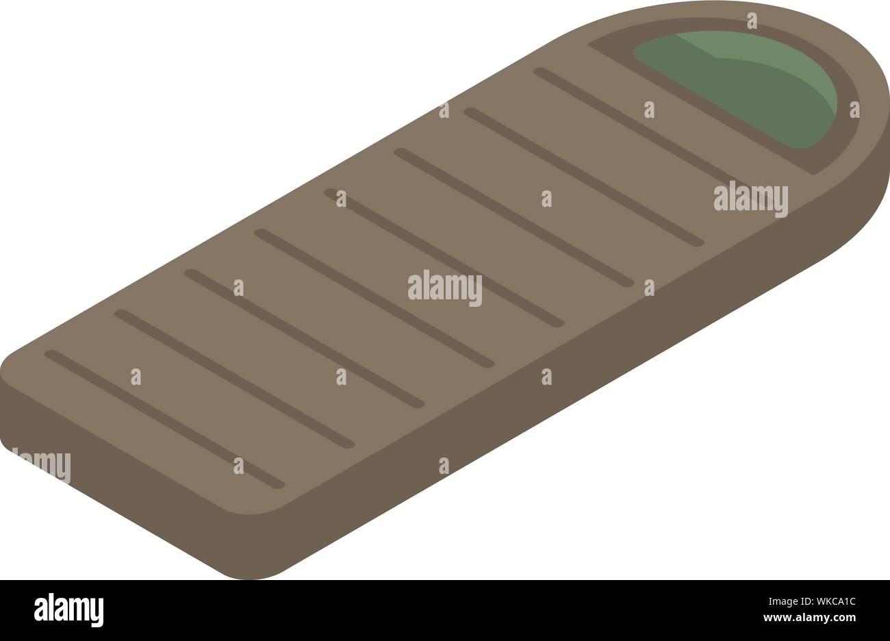 Schlafsack Symbol, isometrische Stil Stock Vektor