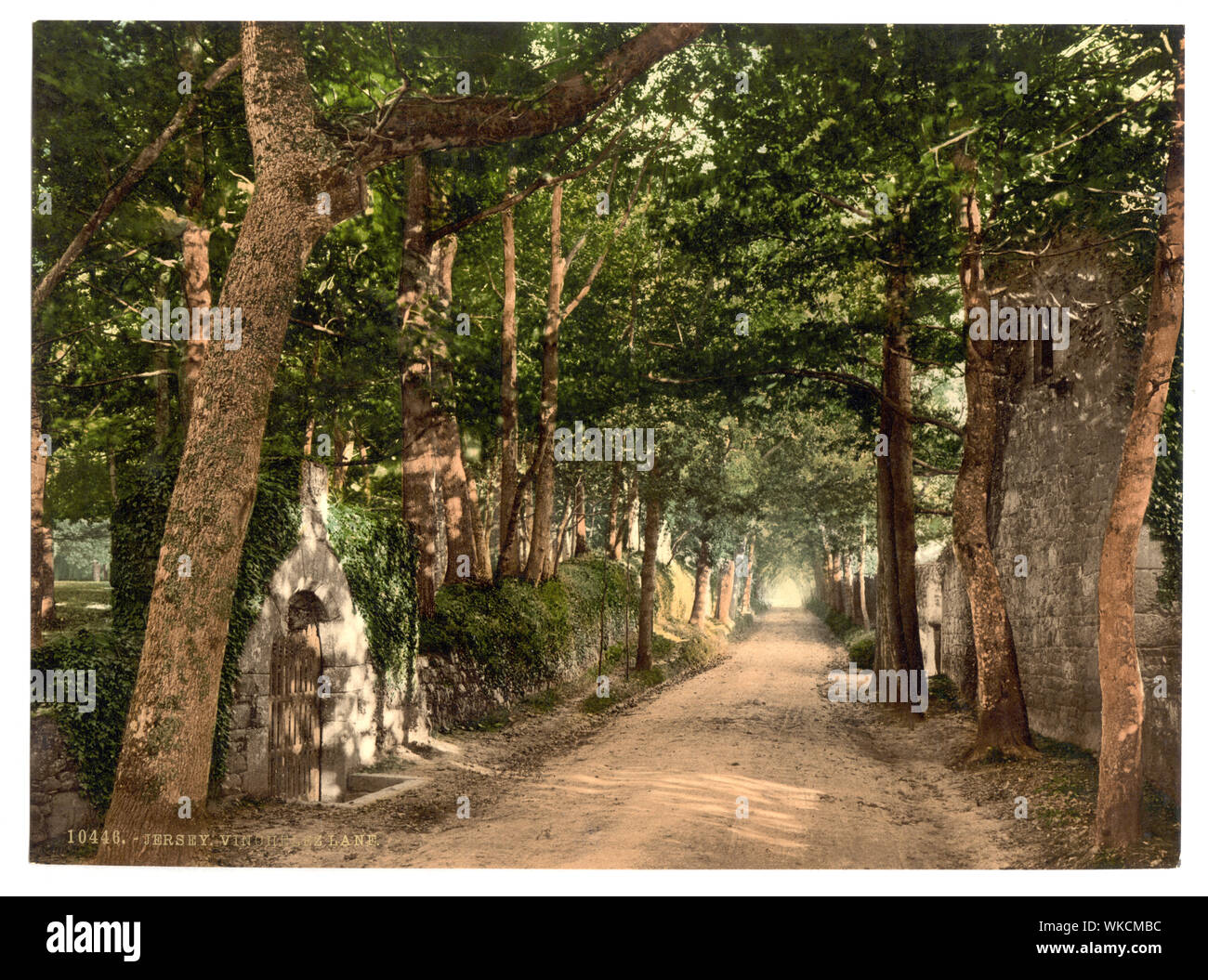 Jersey, Vinchelez Lane, Kanal Inseln; Stockfoto