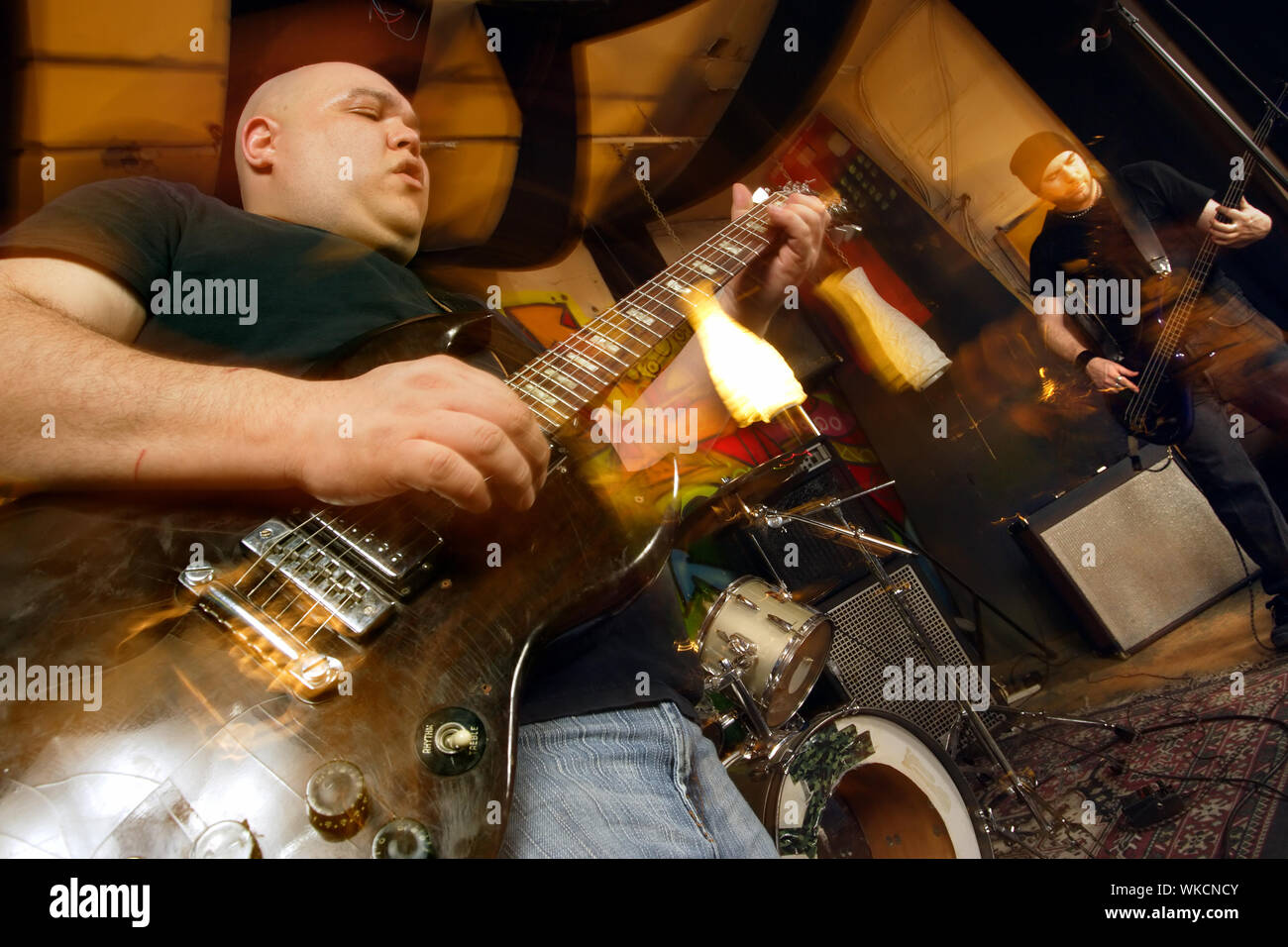 Heavy Rock Band Stockfoto