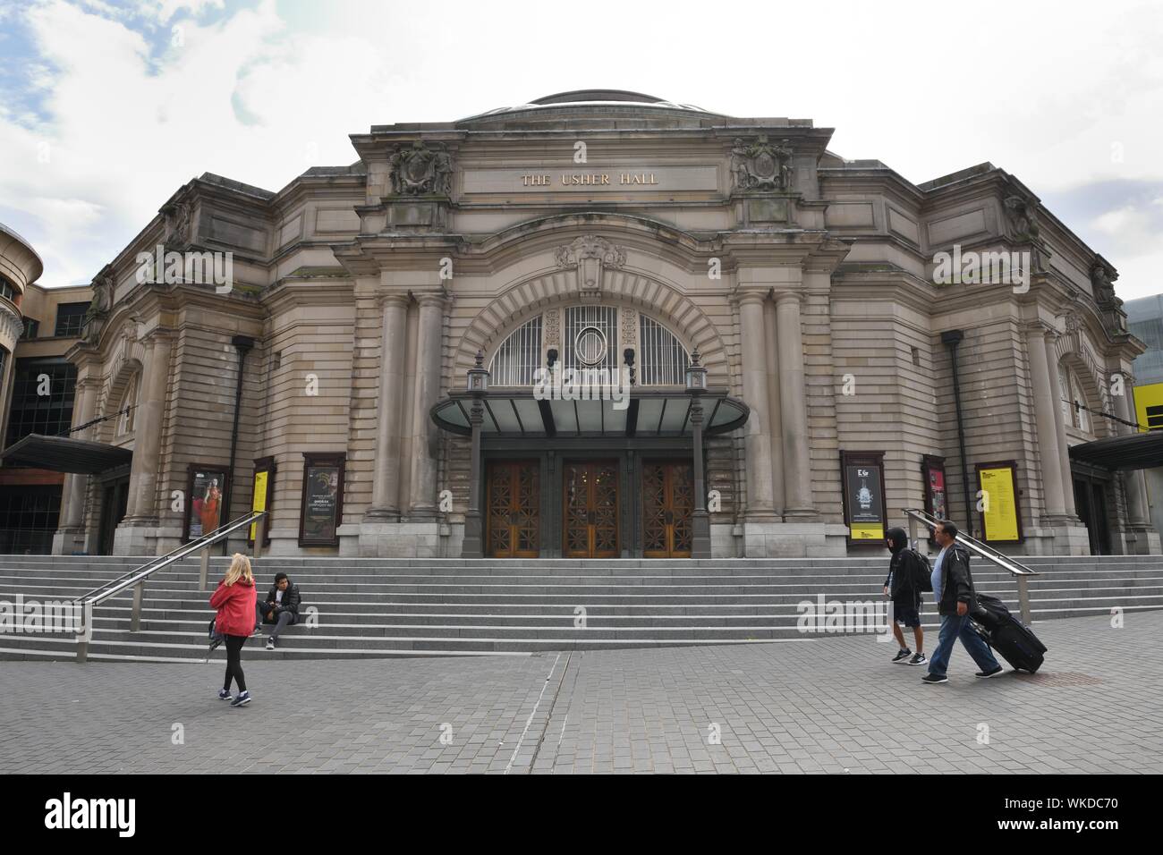 Die Usher Hall Konzert Veranstaltungsort auf der Lothian Road gelegen, im West End von Edinburgh, Schottland, Großbritannien Stockfoto