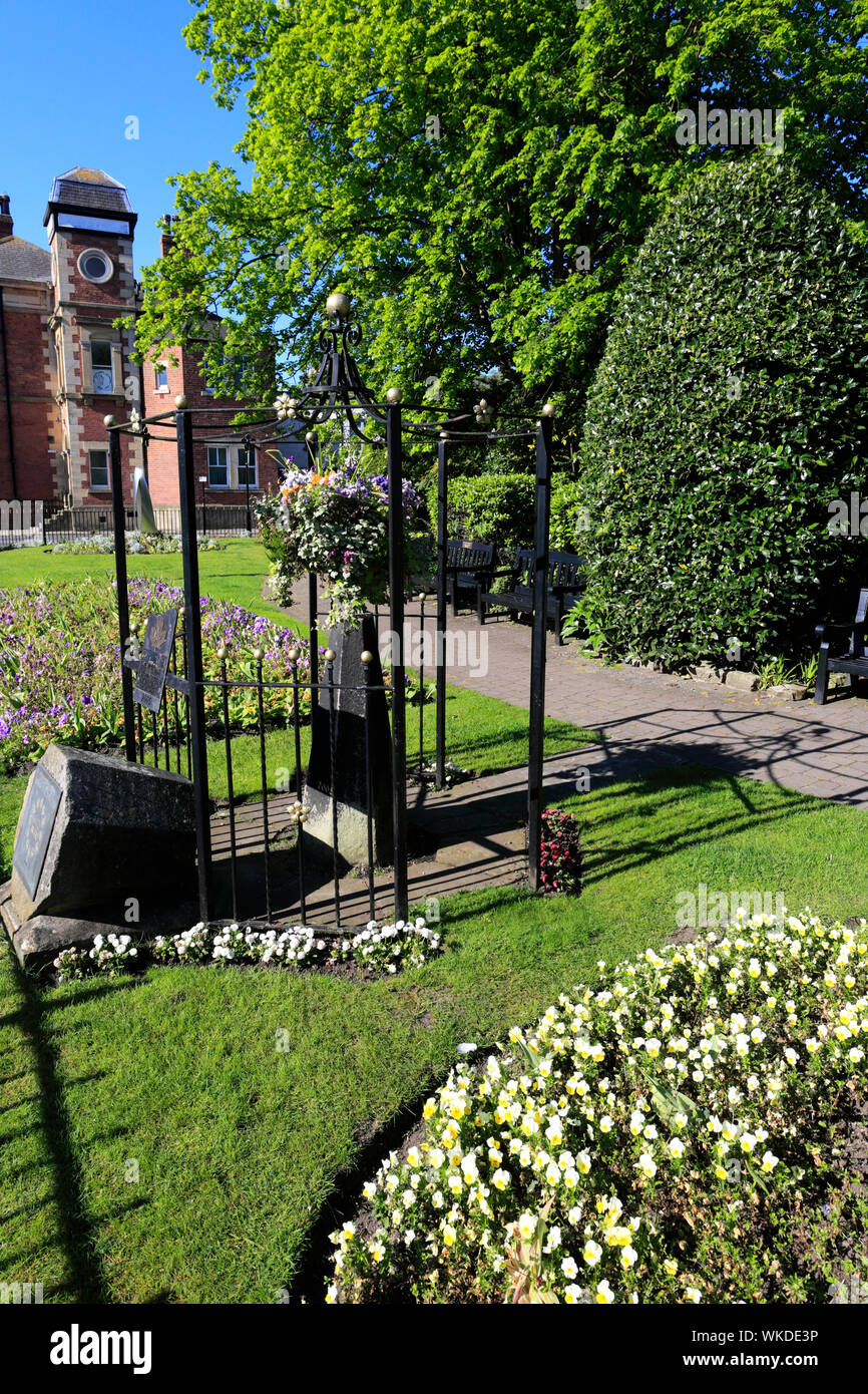 Der Garten der Ruhe, der North Street Wetherby Stadt, North Yorkshire, England, Großbritannien Stockfoto