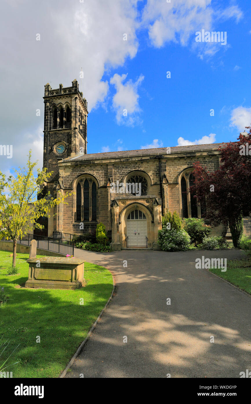 Die Pfarrkirche St. Jakobus, Wetherby Stadt, North Yorkshire, England, Großbritannien Stockfoto