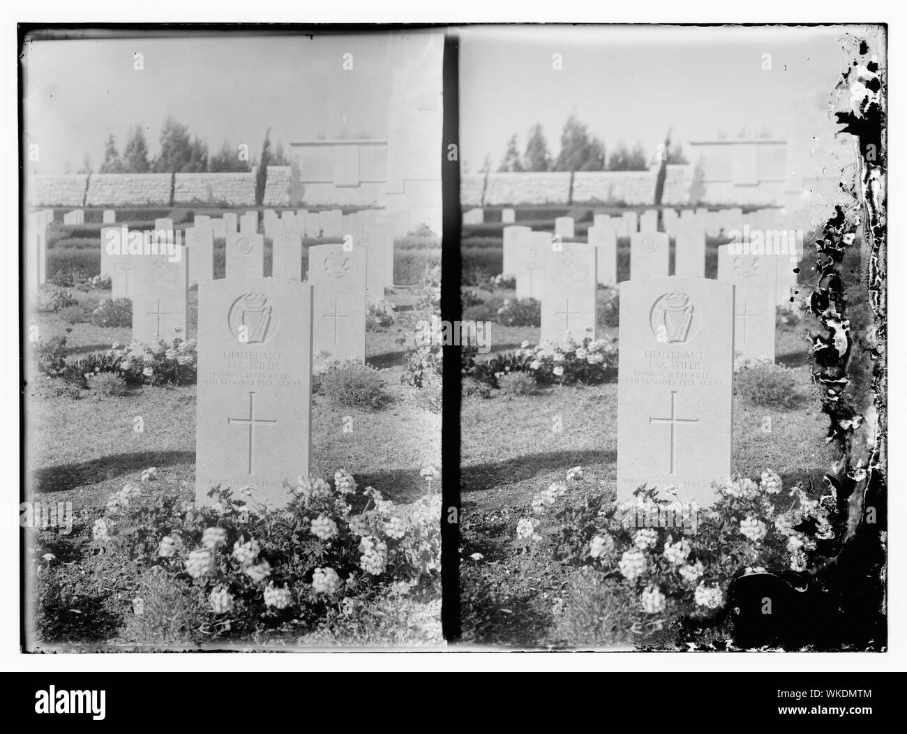 Jerusalem war Cemetery Stockfoto