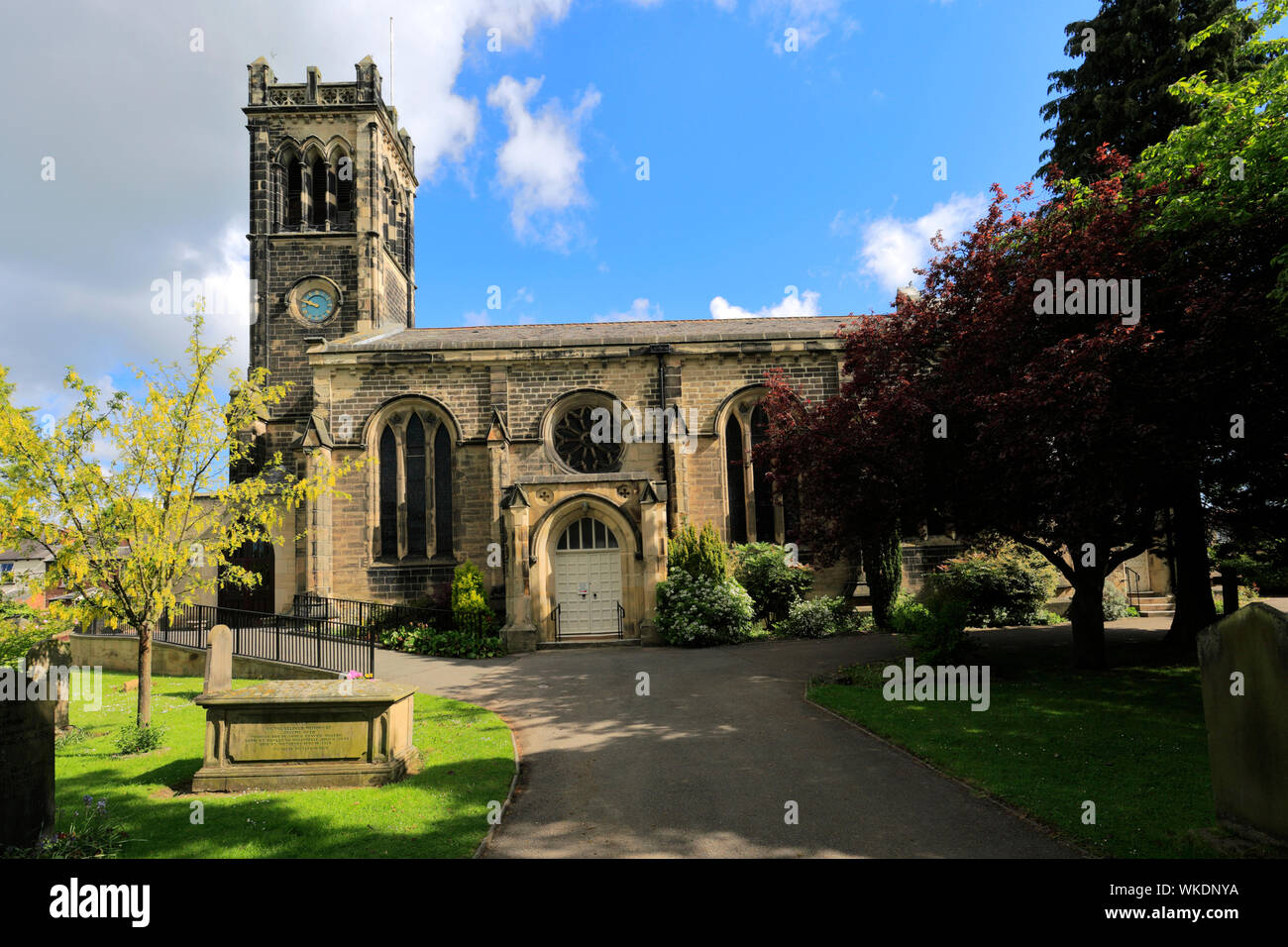 Die Pfarrkirche St. Jakobus, Wetherby Stadt, North Yorkshire, England, Großbritannien Stockfoto